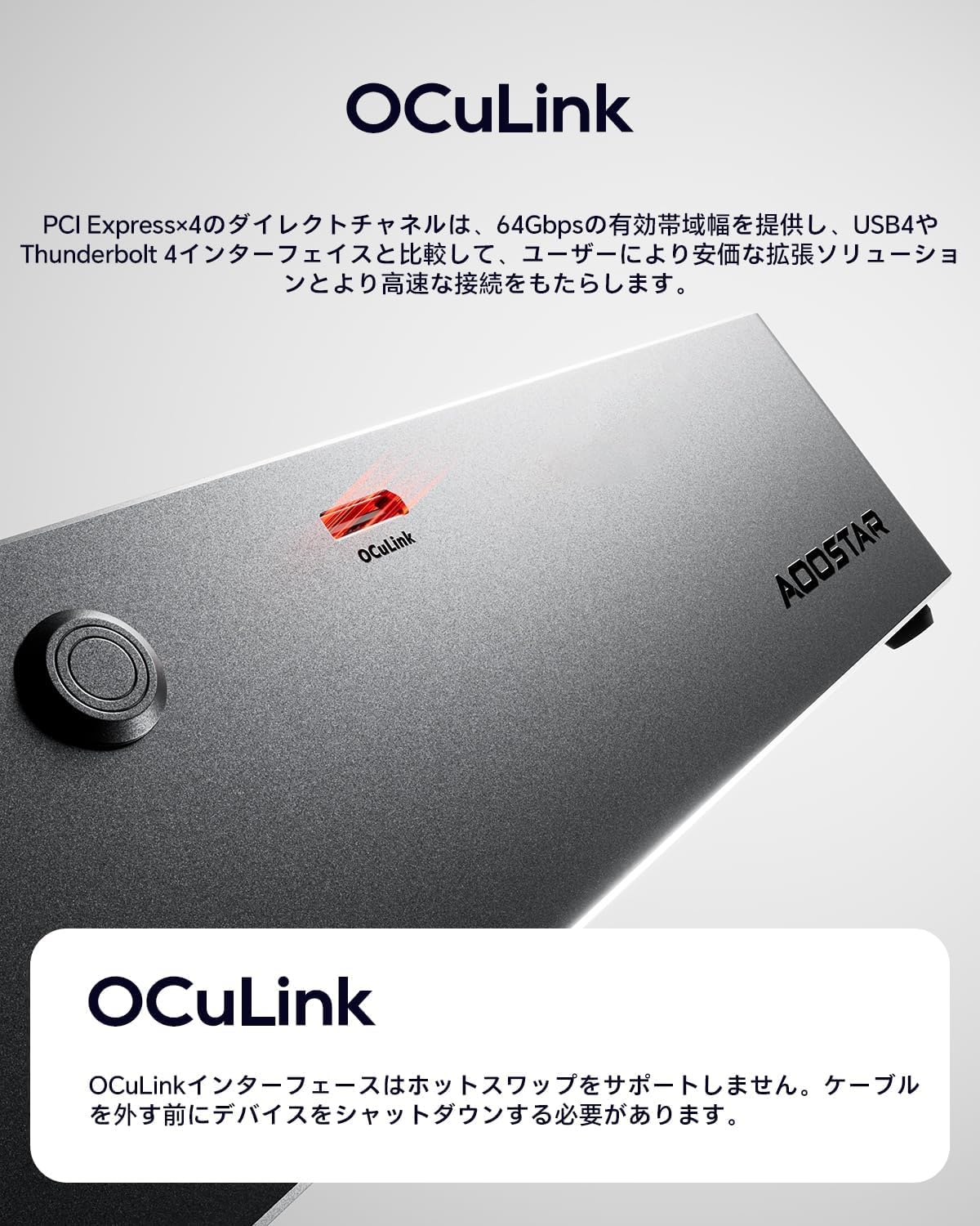 Amazon | AOOSTAR AG01 eGPUドッキングステーション ドックドッキング